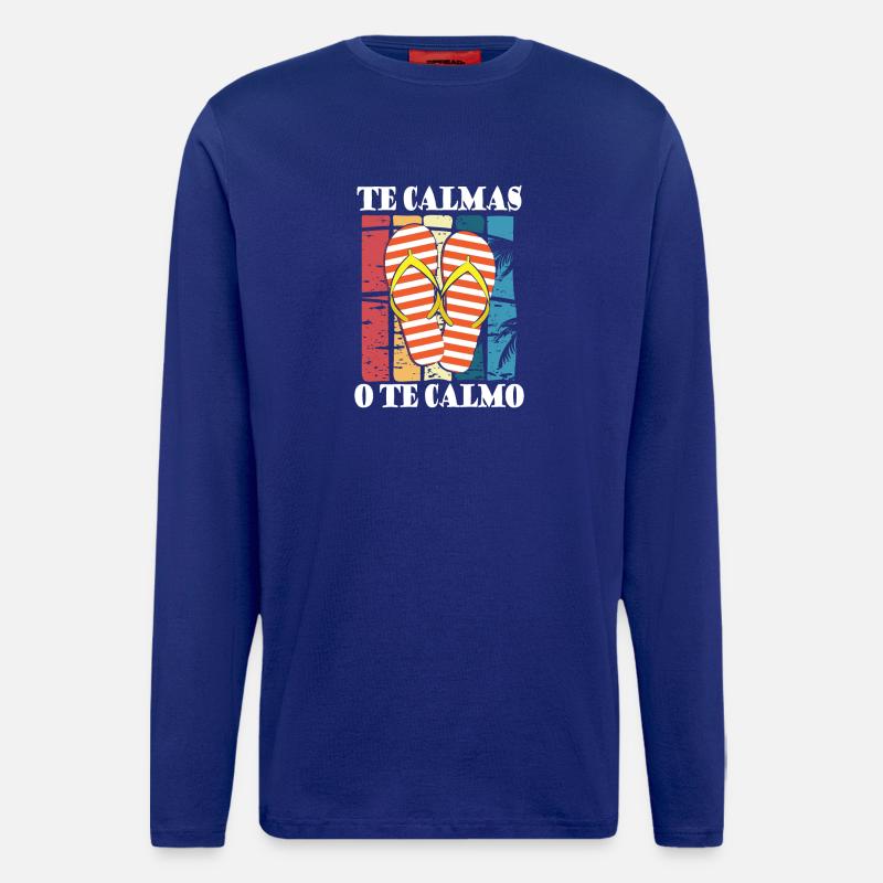 Te calmas o te calmo - Langarmshirt - made by SPREAD - Iconic Blue