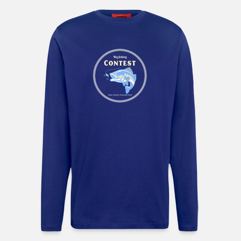 Fishing Contest - Langarmshirt - made by SPREAD - Iconic Blue