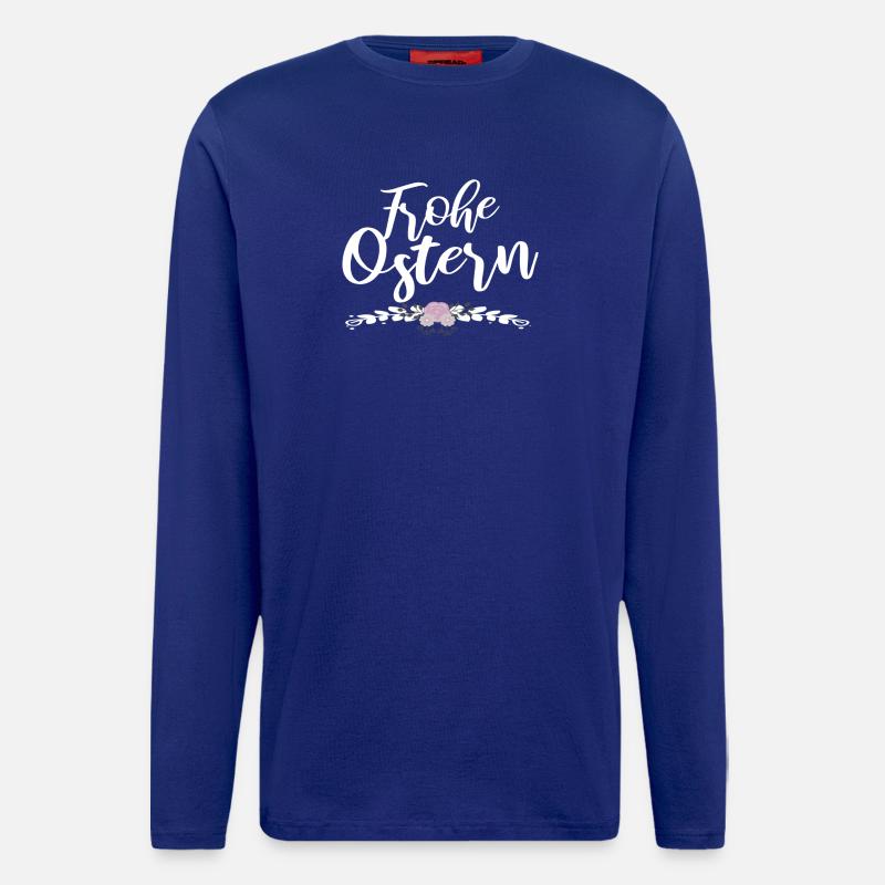frohe Ostern - Langarmshirt - made by SPREAD - Iconic Blue