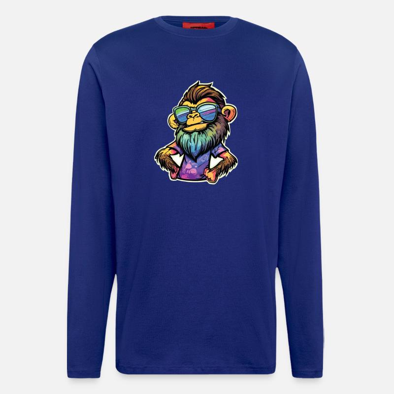 Funky Affe - Langarmshirt - made by SPREAD  - Iconic Blue