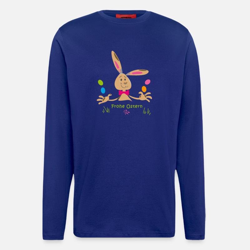 frohe Ostern - Langarmshirt - made by SPREAD  - Iconic Blue