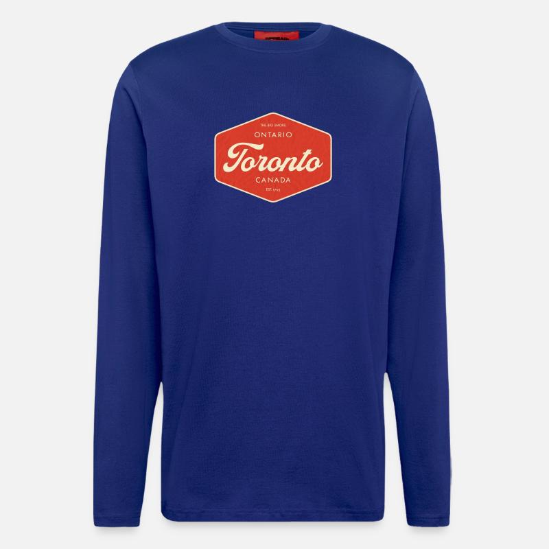Toronto Retro Schild - Langarmshirt - made by SPREAD - Iconic Blue