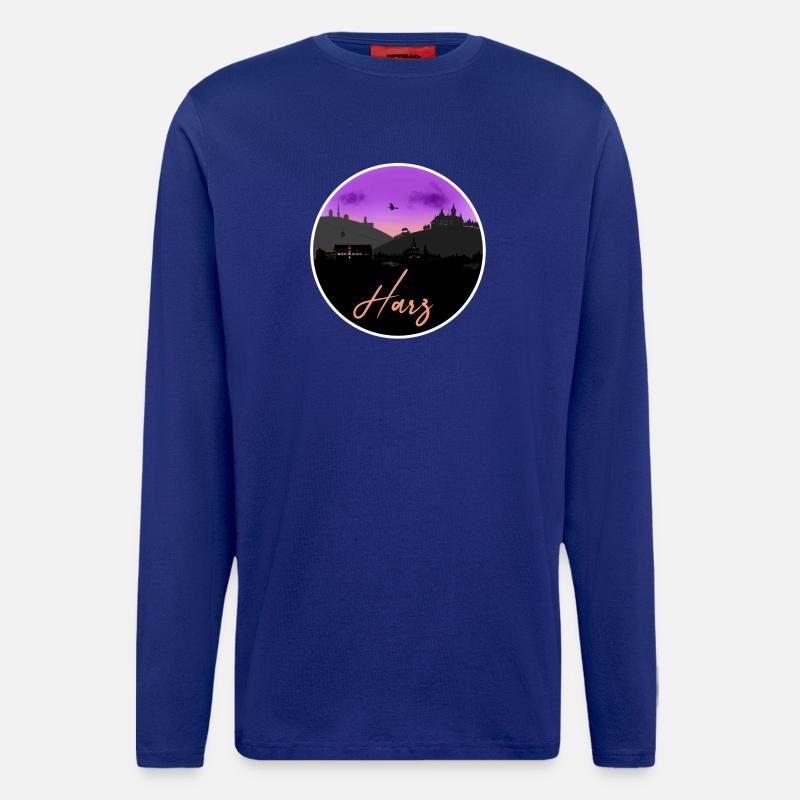 Harz Fine Skyline - Langarmshirt - made by SPREAD  - Iconic Blue