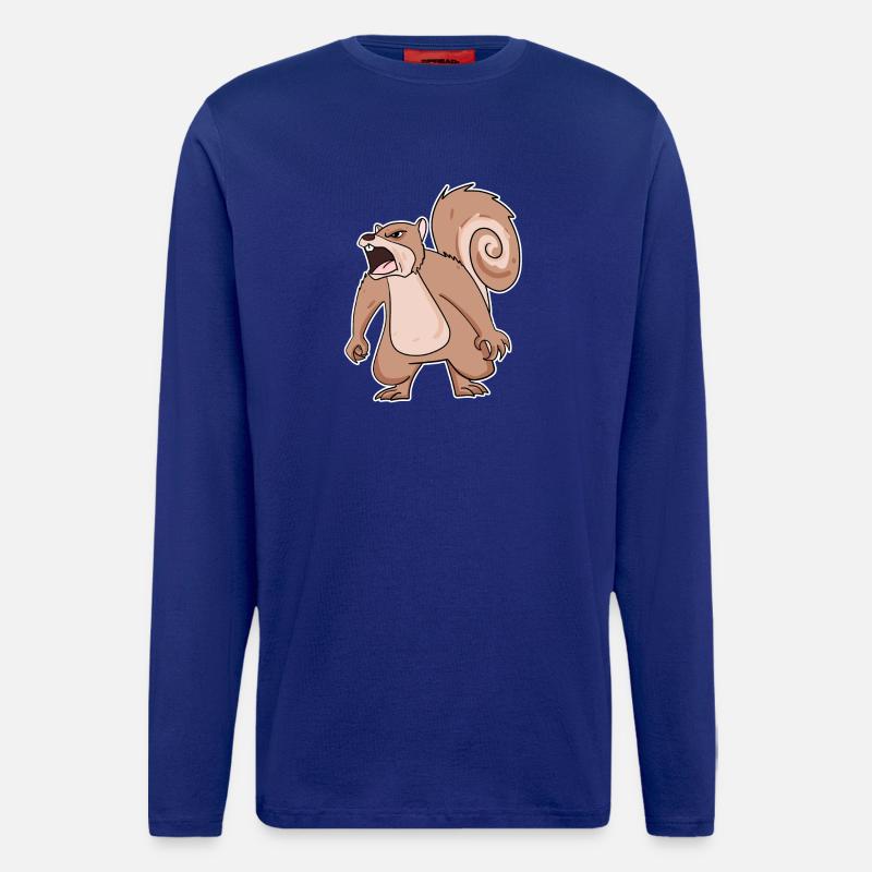 angry squirrel - Longsleeve - made by SPREAD  - Iconic Blue