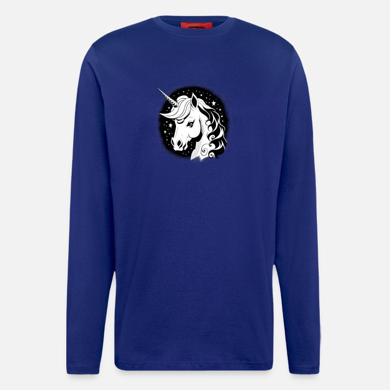 Goth Einhorn - Langarmshirt - made by SPREAD  - Iconic Blue