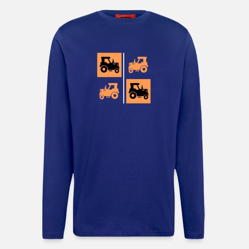 Ackerbau Landwirtschaft Schlepper Traktor Bauer - Langarmshirt - made by SPREAD  - Iconic Blue
