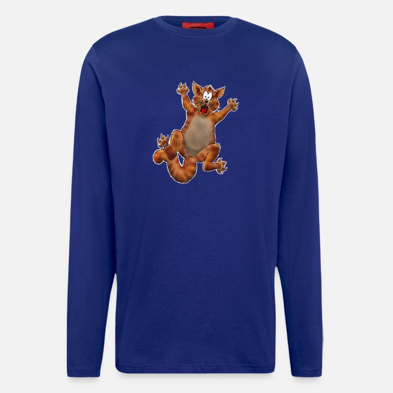 Crazy Cat - Langarmshirt - made by SPREAD  - Iconic Blue
