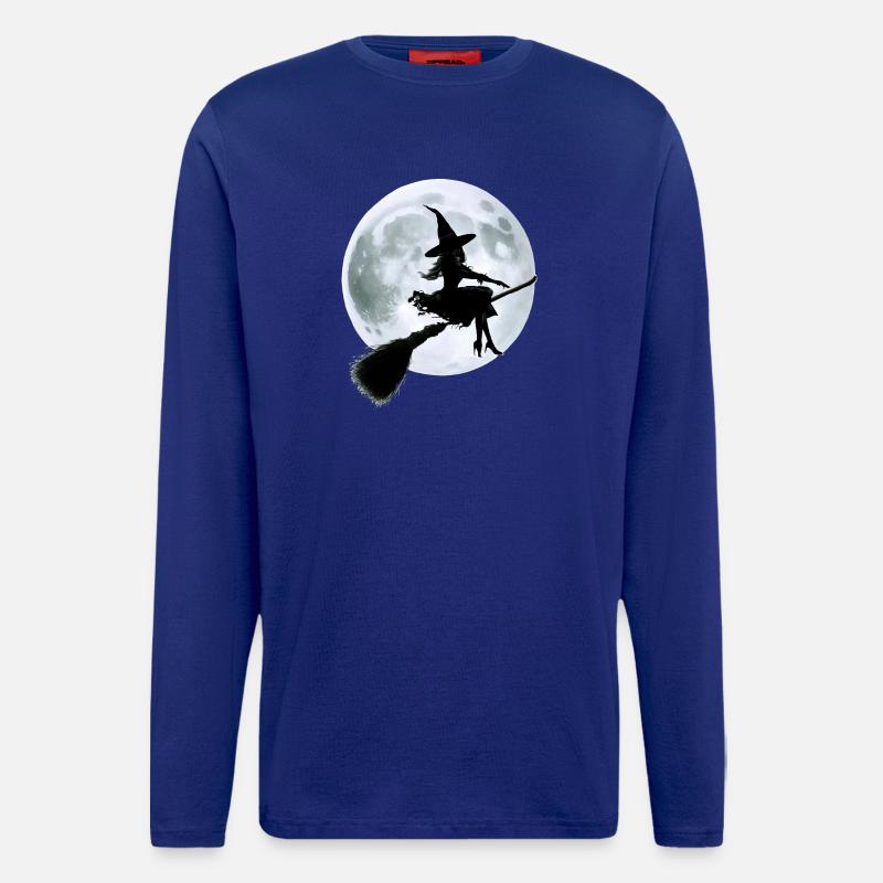 Witch on a Broom - Longsleeve - made by SPREAD  - Iconic Blue
