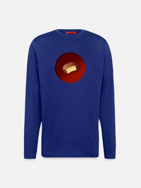 a delicious biscuit with chocolate - Longsleeve - made by SPREAD  - Iconic Blue