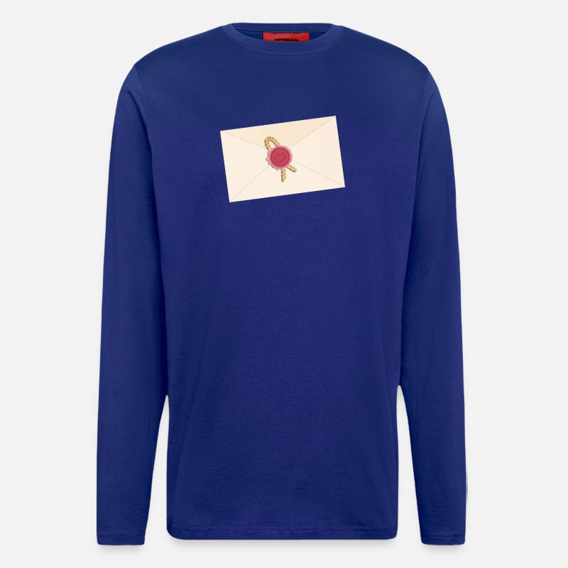 closed envelope with seal - Longsleeve - made by SPREAD  - Iconic Blue