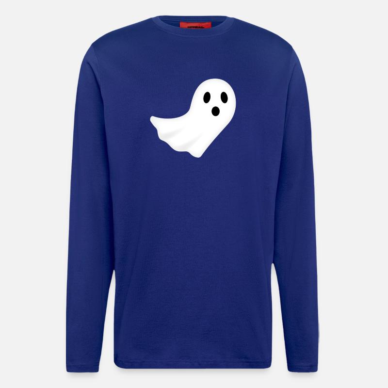 Ghost Halloween Night Ghost Spooky - Longsleeve - made by SPREAD  - Iconic Blue