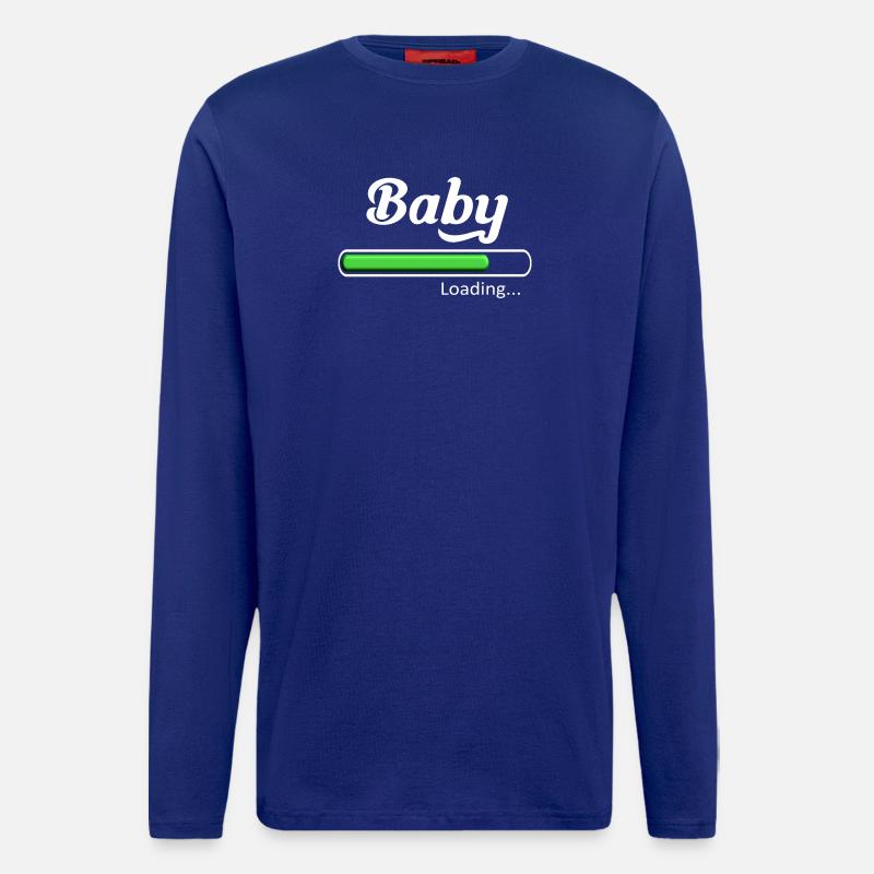 Baby loading. - Manches longues bio décontracté fabriqué en UE - Iconic Blue
