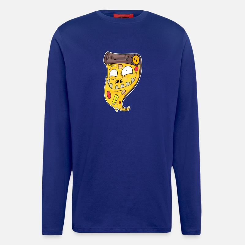 Pizza Zombie - Langarmshirt - made by SPREAD  - Iconic Blue