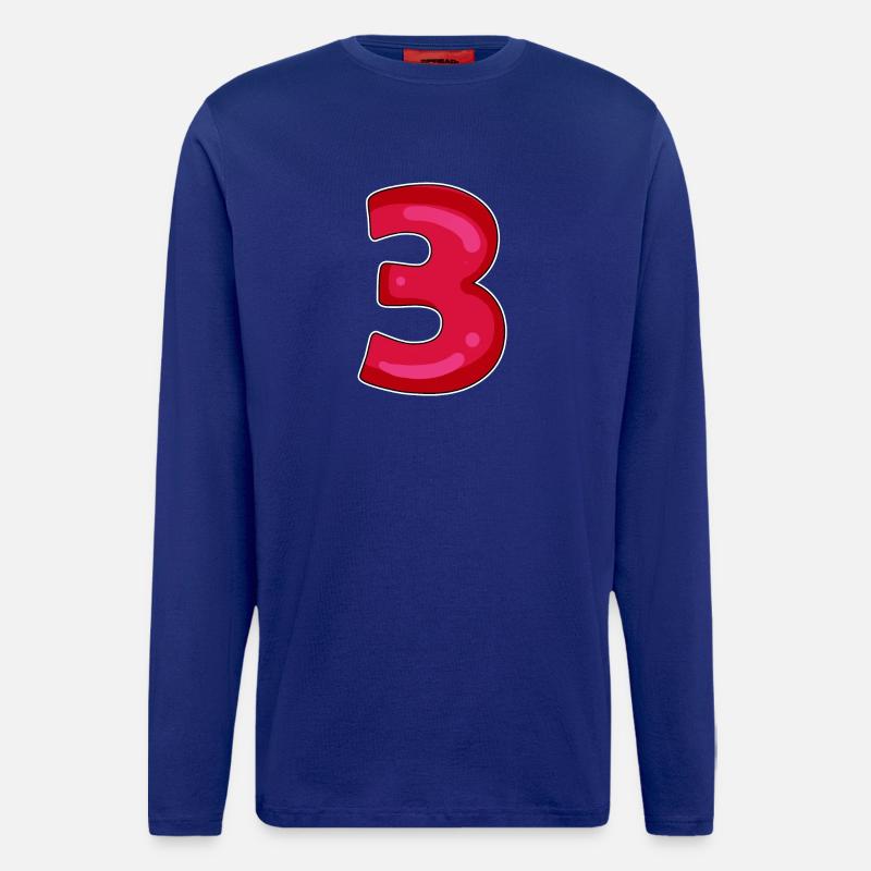 3 - Three - Longsleeve - made by SPREAD  - Iconic Blue