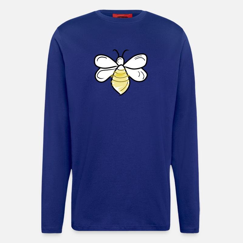 vecter d’abeille - Manches longues bio décontracté fabriqué en UE - Iconic Blue