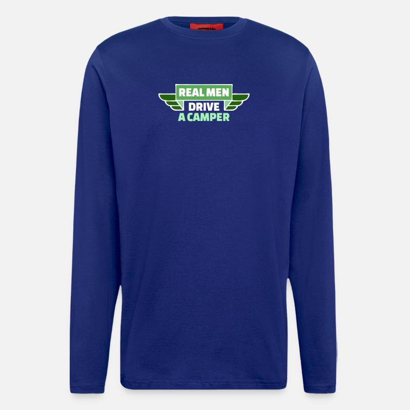 Camper Statement Camping Wanderer Wanderlust - Langarmshirt - made by SPREAD  - Iconic Blue