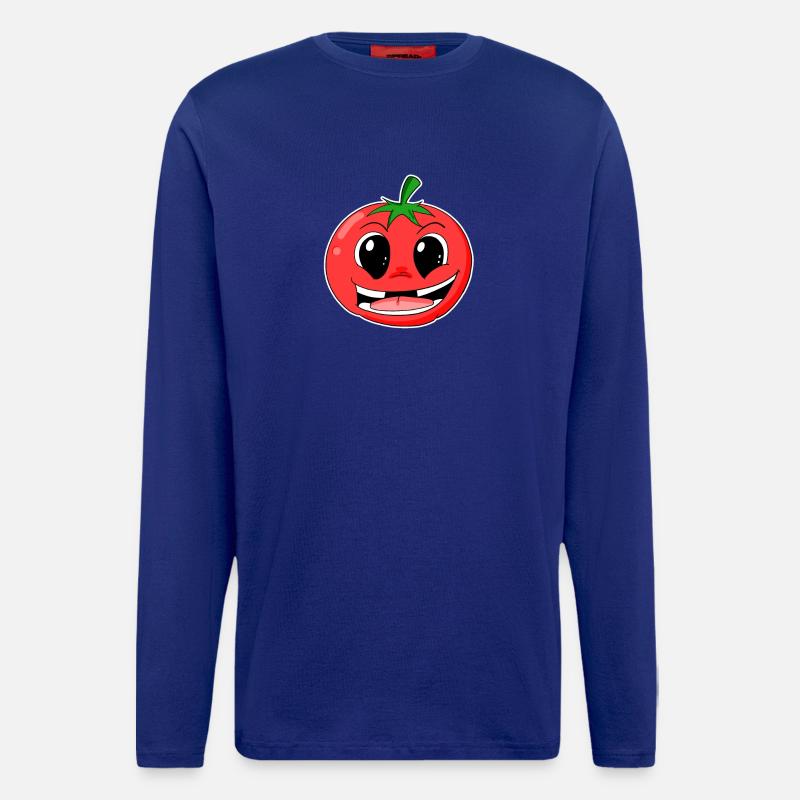 Tomate - Manches longues bio décontracté fabriqué en UE - Iconic Blue