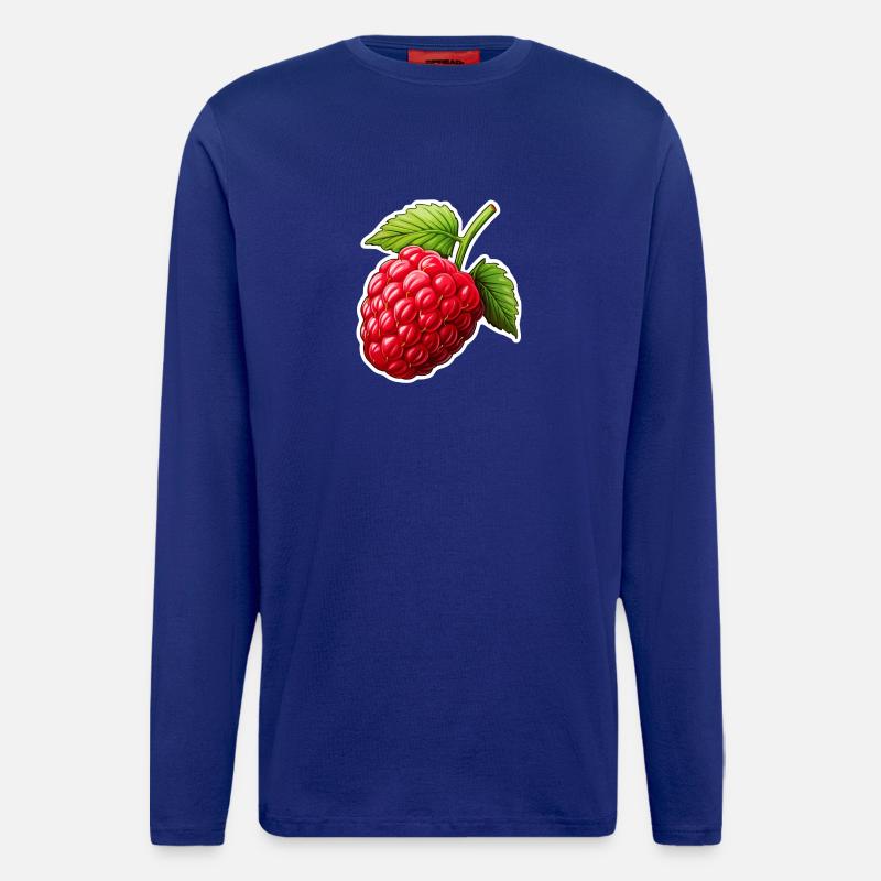 Himbeere einzeln - Langarmshirt - made by SPREAD  - Iconic Blue
