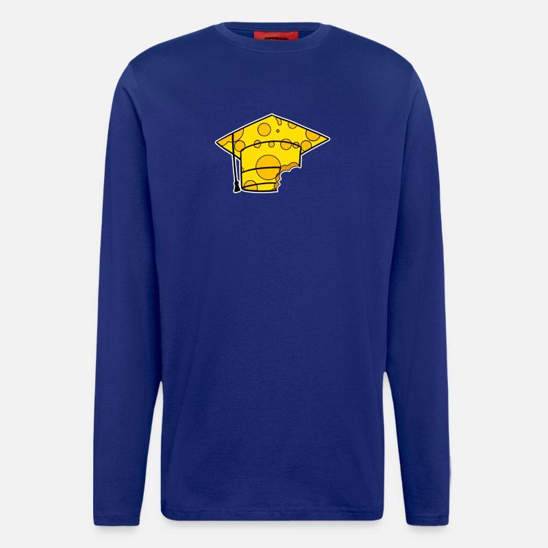 Studium Abschluss Absolventenkappe - Langarmshirt - made by SPREAD  - Iconic Blue