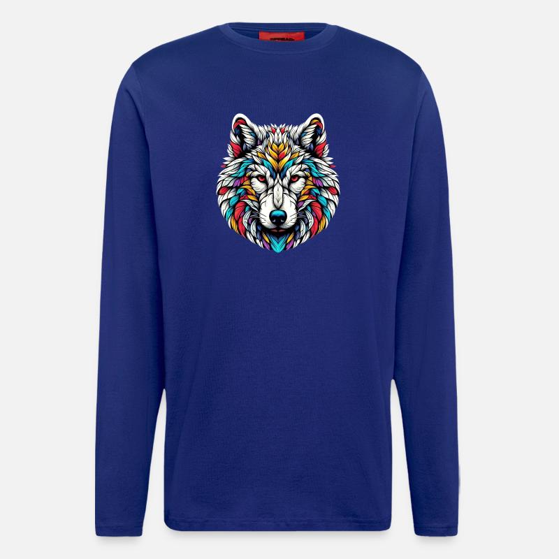 Wolf - Langarmshirt - made by SPREAD - Iconic Blue