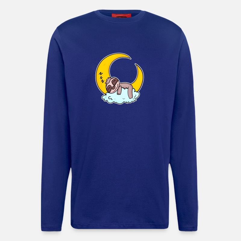 Faultier Motiv - Langarmshirt - made by SPREAD  - Iconic Blue