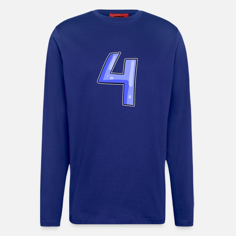 4 - Vier - Langarmshirt - made by SPREAD  - Iconic Blue