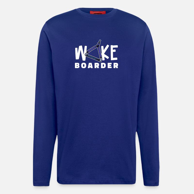 Surfing Kitesurfer Statement Wakeboard - Longsleeve - made by SPREAD  - Iconic Blue