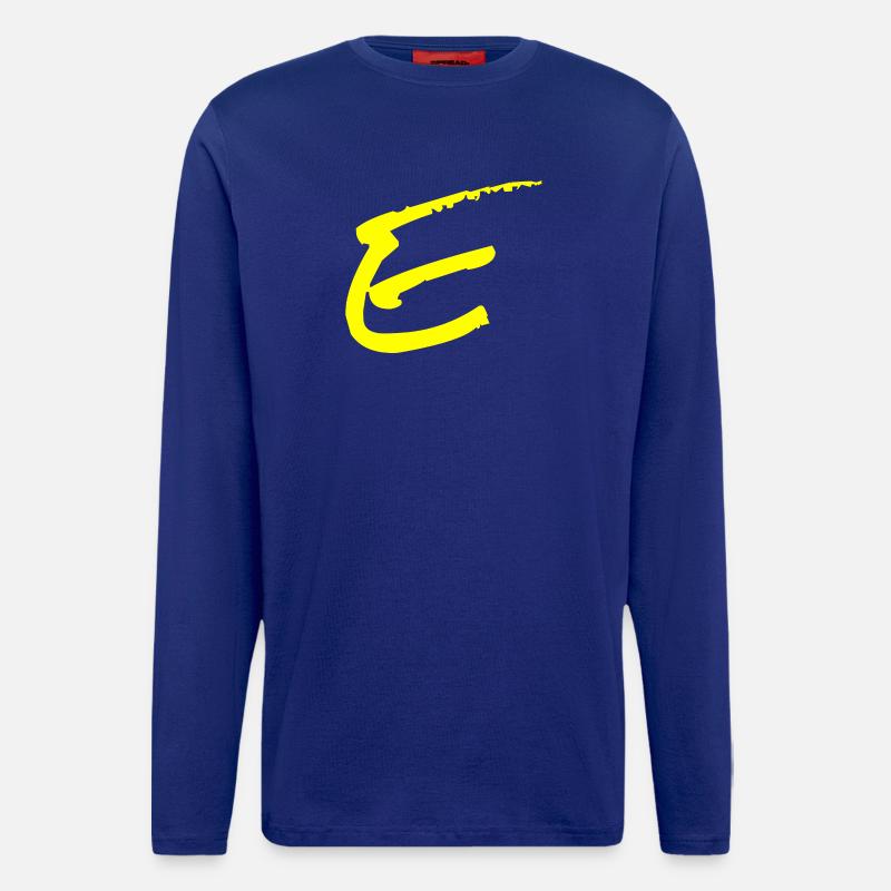 Buchstabe E - Langarmshirt - made by SPREAD  - Iconic Blue