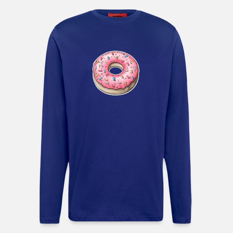 Verspieltes rosa Streusel-Donut-Design - Langarmshirt - made by SPREAD - Iconic Blue