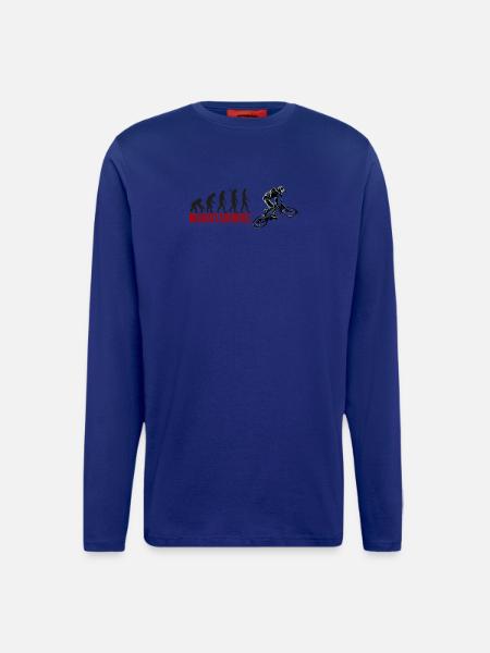 Evolution Mountainbike - Langarmshirt - made by SPREAD  - Iconic Blue
