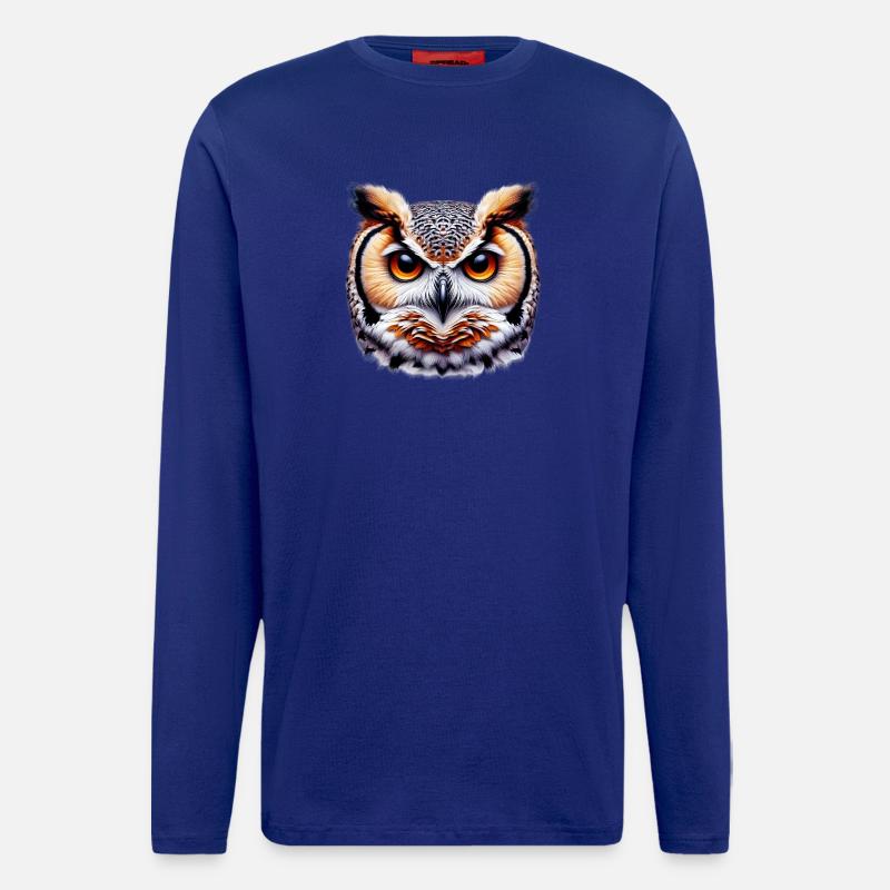 Eule - Langarmshirt - made by SPREAD - Iconic Blue