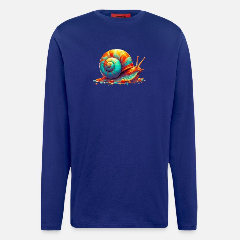 Schnecke - Langarmshirt - made by SPREAD  - Iconic Blue