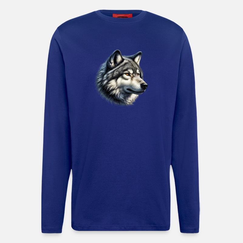 Wolf - Langarmshirt - made by SPREAD  - Iconic Blue