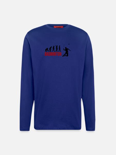 Evolution Badminton - Langarmshirt - made by SPREAD - Iconic Blue