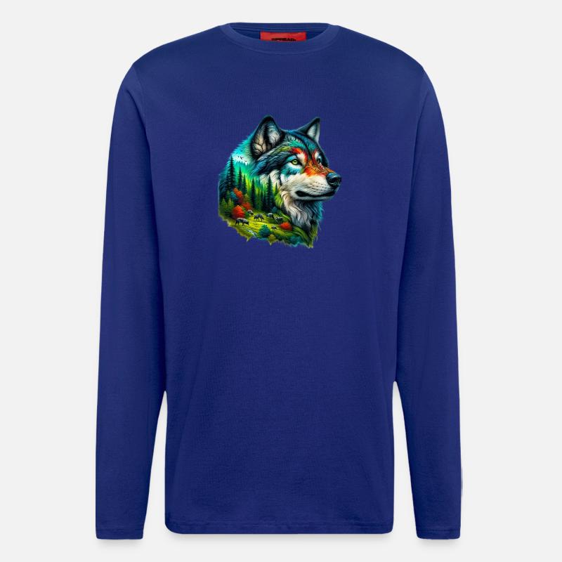 Wolf - Longsleeve - made by SPREAD - Iconic Blue