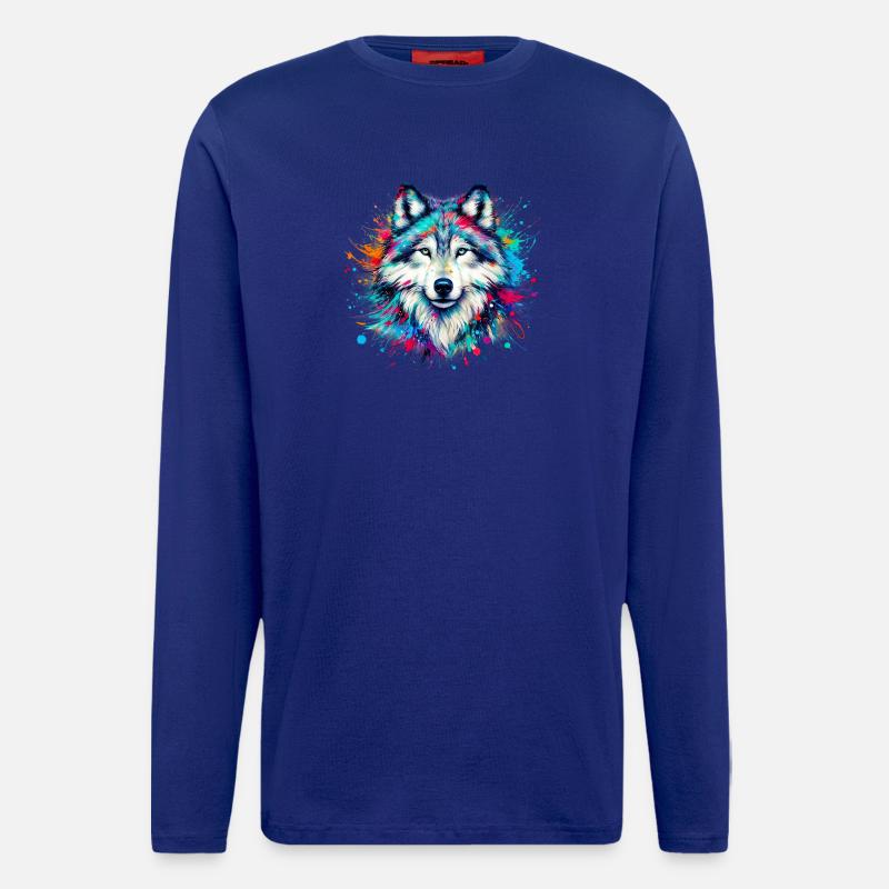 Wolf - Longsleeve - made by SPREAD  - Iconic Blue