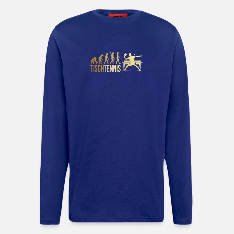 Evolution Tischtennis - Langarmshirt - made by SPREAD  - Iconic Blue