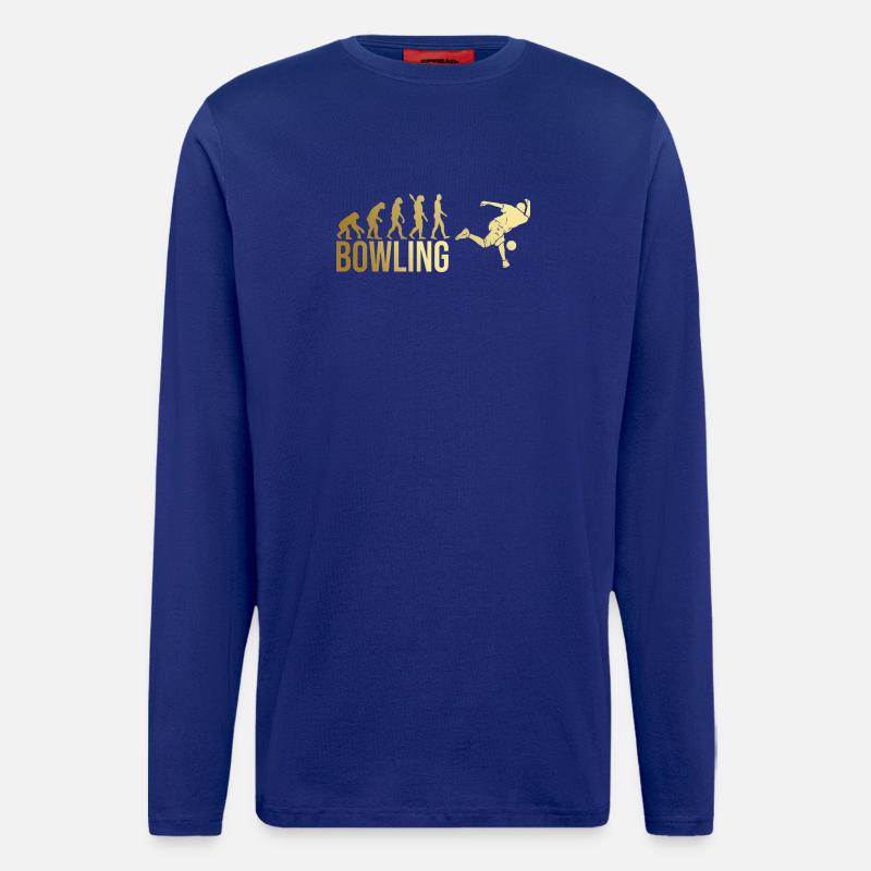 Evolution Bowling - Langarmshirt - made by SPREAD  - Iconic Blue