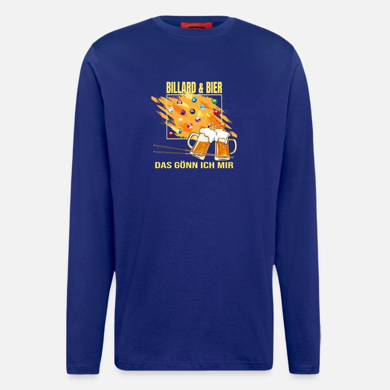 Billard & Bier - Das gönn ich mir - Langarmshirt - made by SPREAD  - Iconic Blue