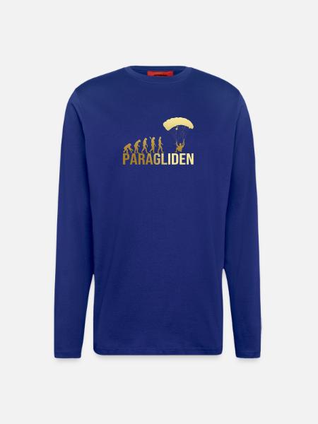 Evolution Paragliden - Langarmshirt - made by SPREAD - Iconic Blue