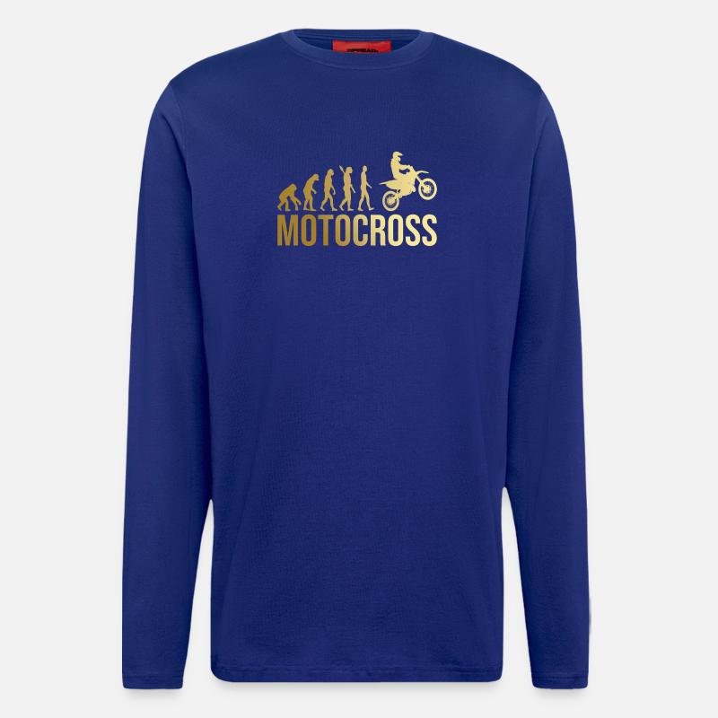 Evolution Motocross - Langarmshirt - made by SPREAD  - Iconic Blue