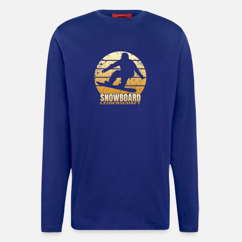 Snowboard Leidenschaft - Langarmshirt - made by SPREAD  - Iconic Blue