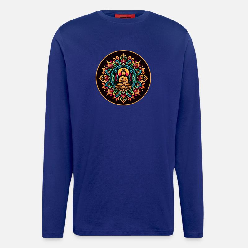 Summer Buddha - Langarmshirt - made by SPREAD  - Iconic Blue