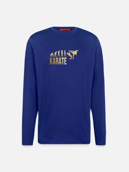 Evolution Karate - Langarmshirt - made by SPREAD  - Iconic Blue