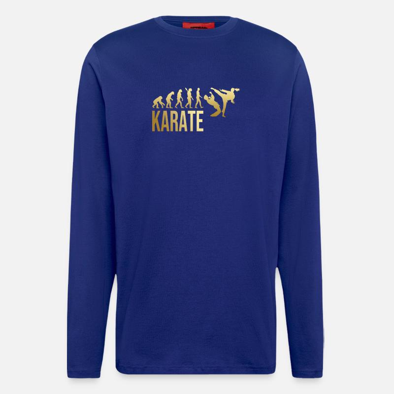 Evolution Karate - Langarmshirt - made by SPREAD  - Iconic Blue