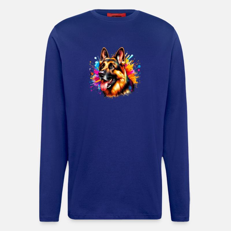 Deutscher Schäferhund - Langarmshirt - made by SPREAD  - Iconic Blue