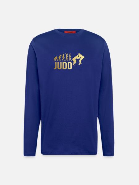 Judo Evolution - Langarmshirt - made by SPREAD  - Iconic Blue