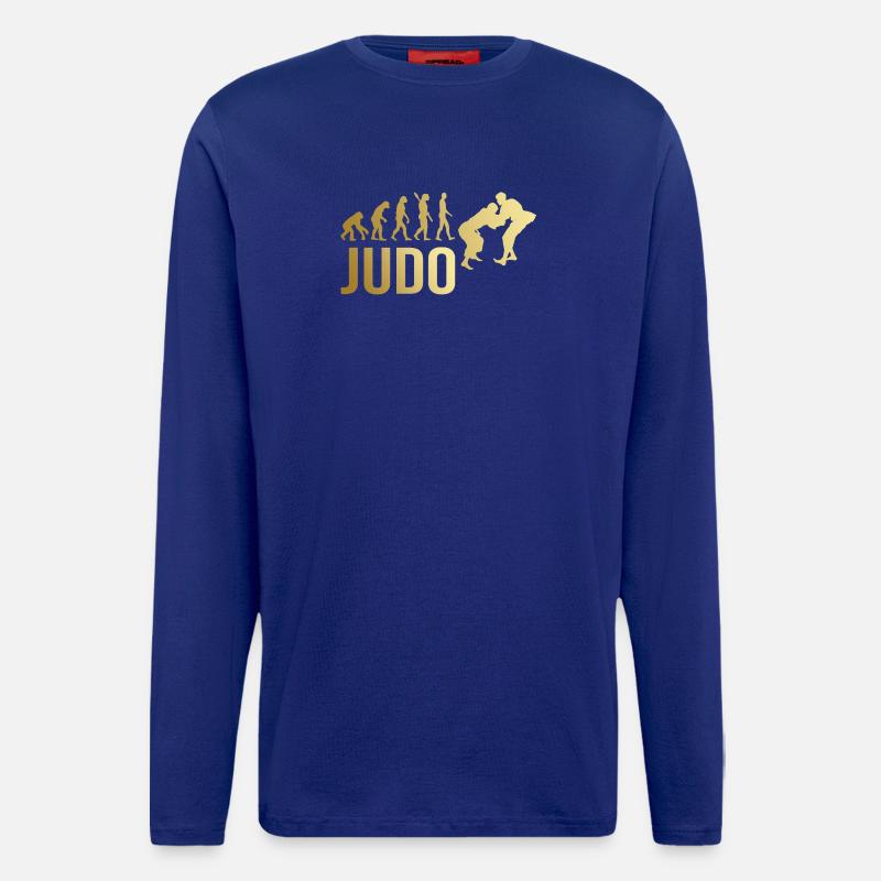 Judo Evolution - Langarmshirt - made by SPREAD  - Iconic Blue