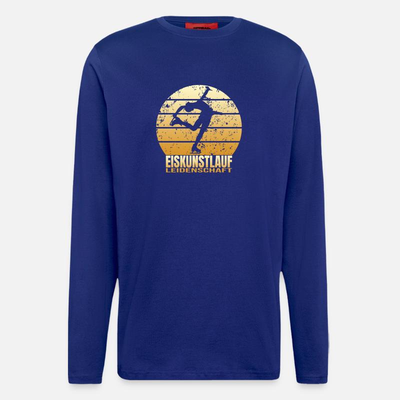 Eiskunstlauf Leidenschaft - Langarmshirt - made by SPREAD  - Iconic Blue
