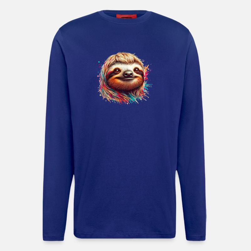 Faultier - Langarmshirt - made by SPREAD  - Iconic Blue
